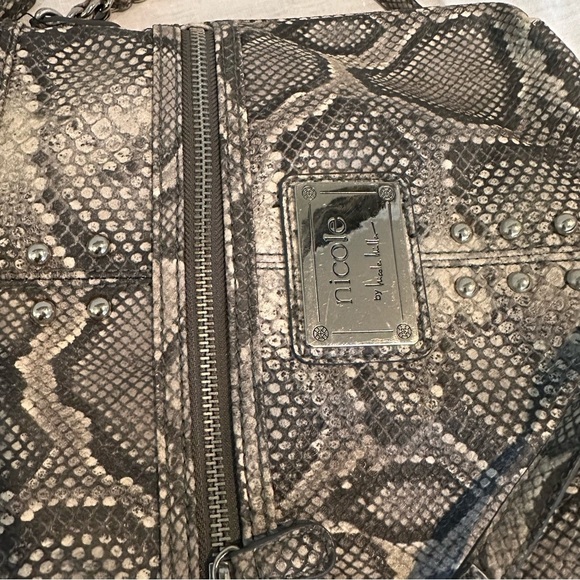 Nicole Miller Snake Skin Print Crossbody Bag – Excellent Condition - Picture 8 of 13